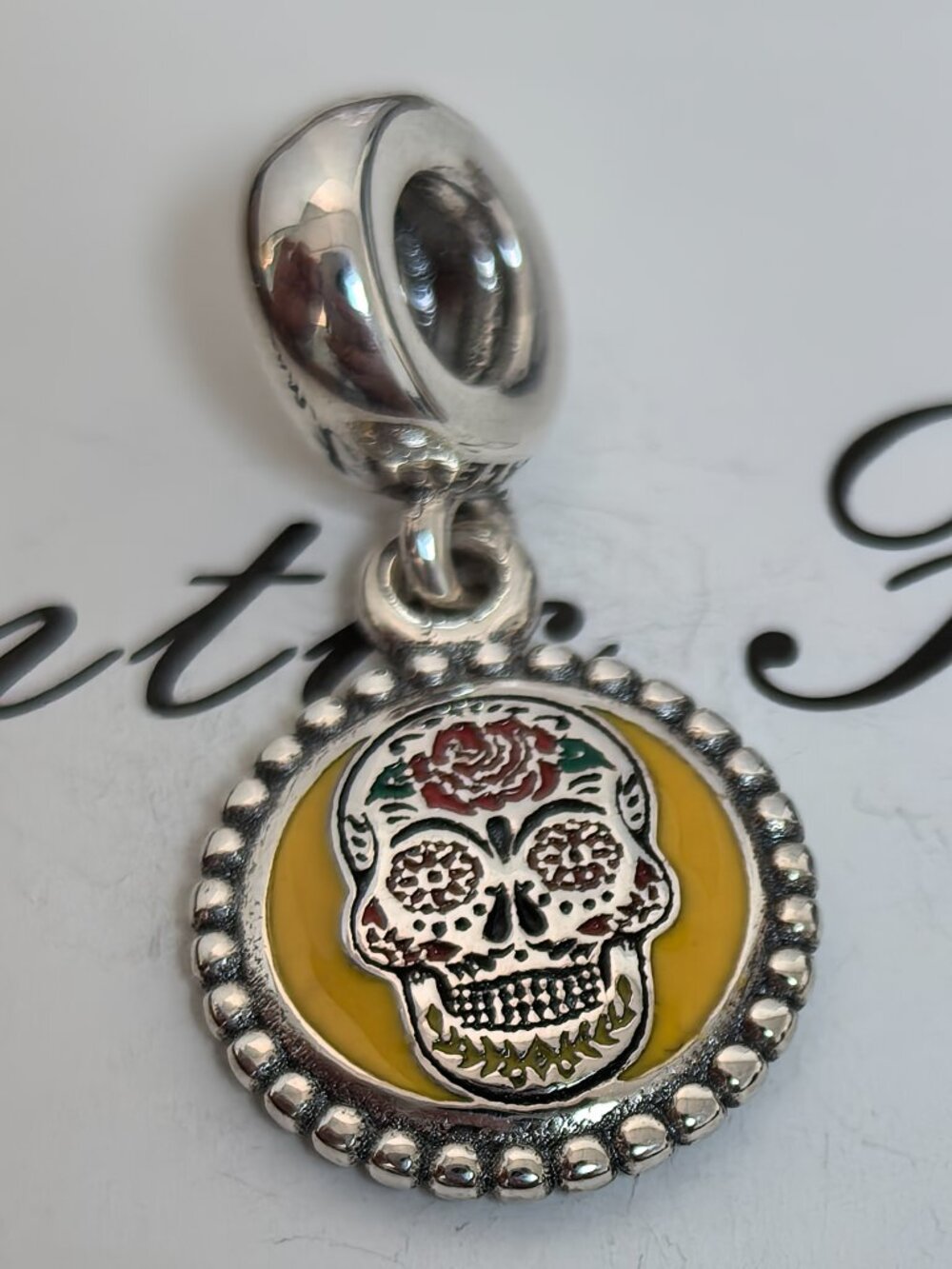 Pandora's Ghost Festival Skull (Exclusive to Mexico) Charm, S925 Silver Jewelry